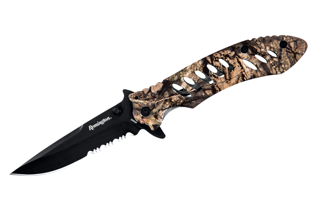 BUCK KNIVES REMINGTON F.A.S.T. SERIES DROP POINT SERRATED BLADE FOLDING KNIFE