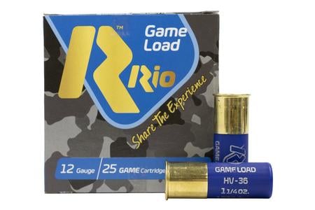 RIO 12 Gauge 2-3/4 Inch 8 Shot High Velocity Game Load 25/Box