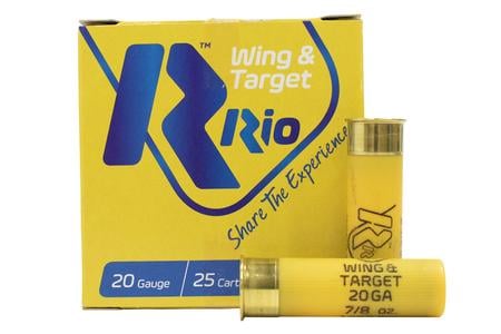 RIO 20 Gauge 2 3/4 Inch Multi-Purpose Wing and Target 25/Box