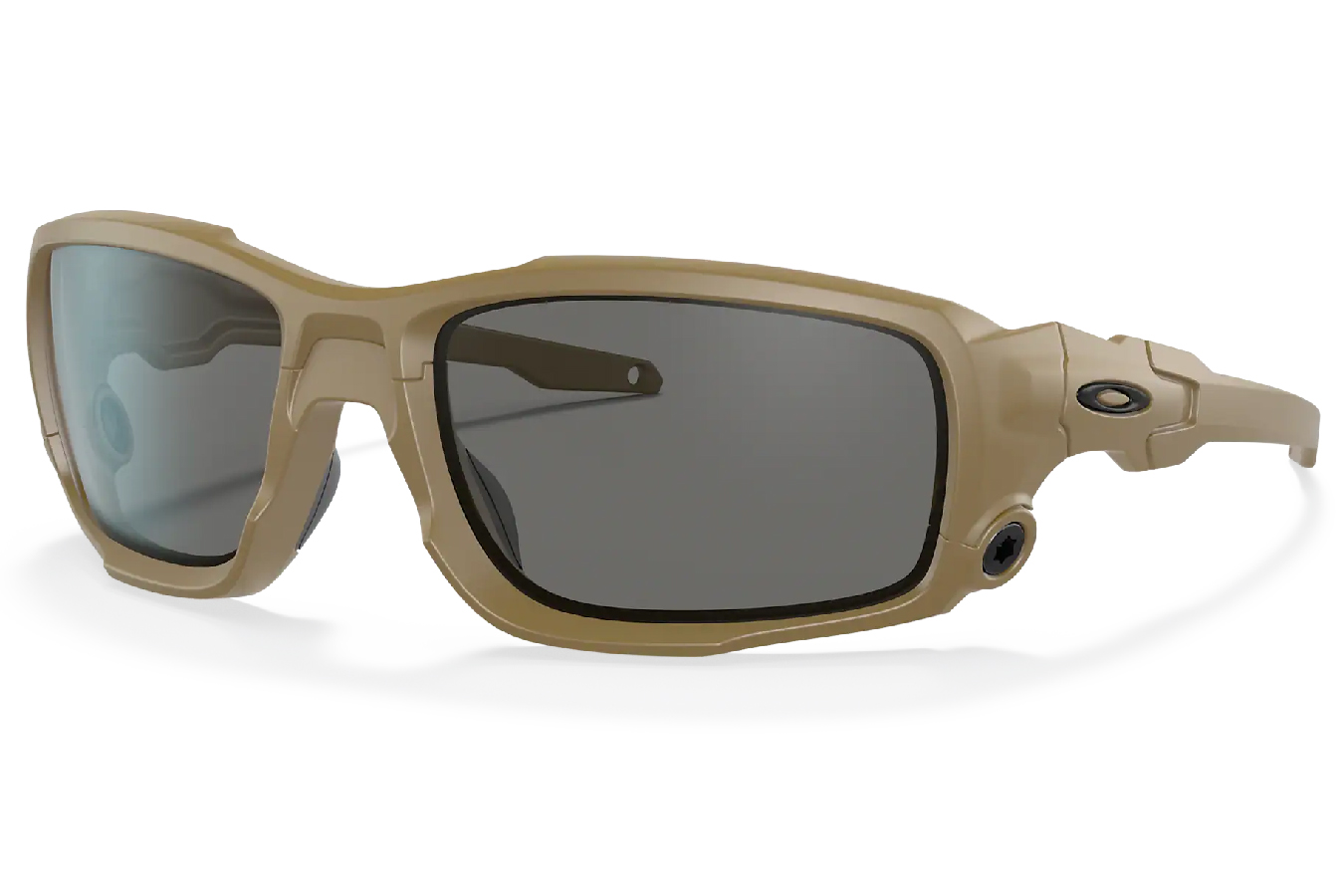 OAKLEY BALLISTIC SHOCKTUBE WITH TERRAIN TAN FRAME AND GREY LENSES