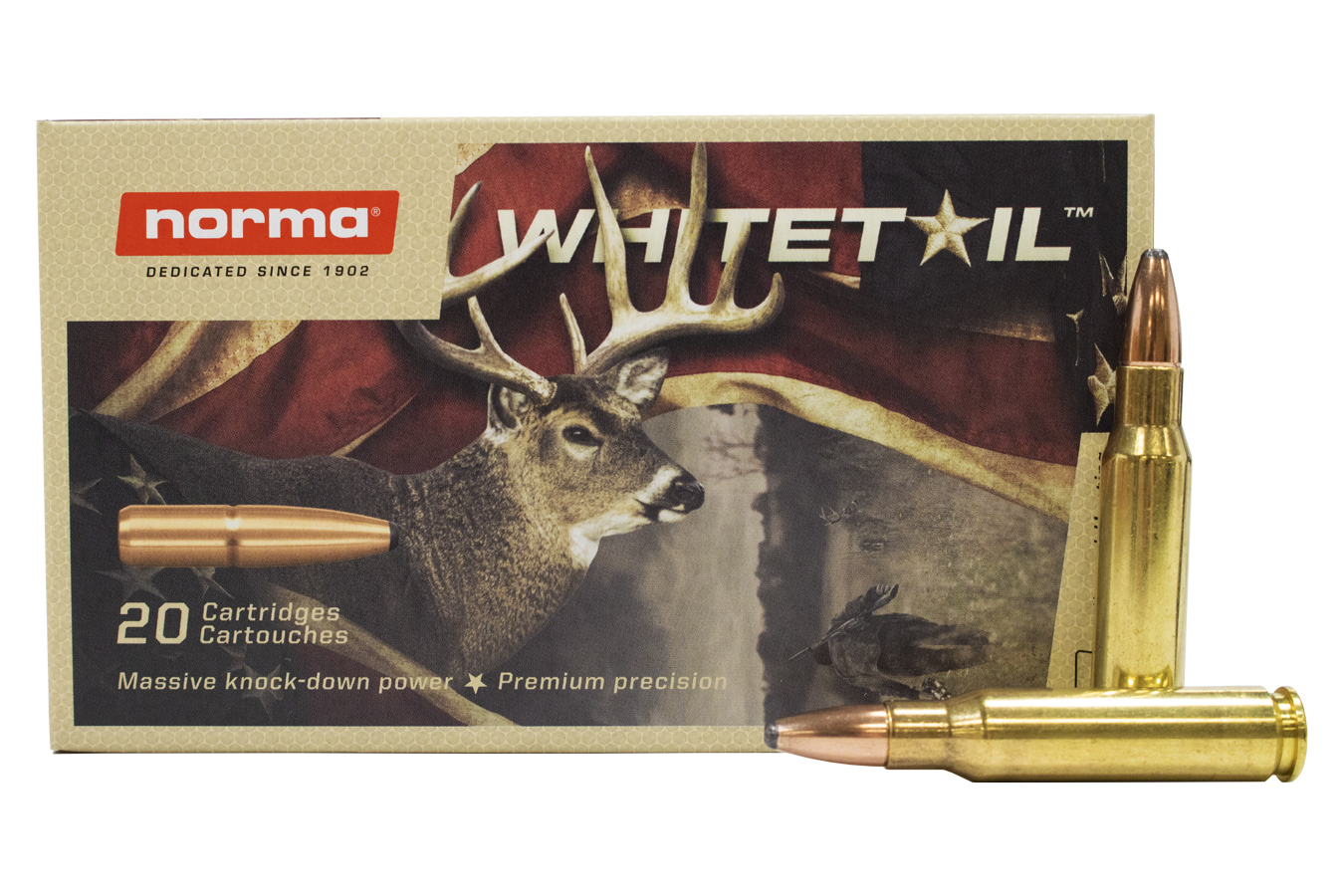 NORMA USA 308 WIN 150GR PREMIUM PRECISION WHITETAIL 20/BOX