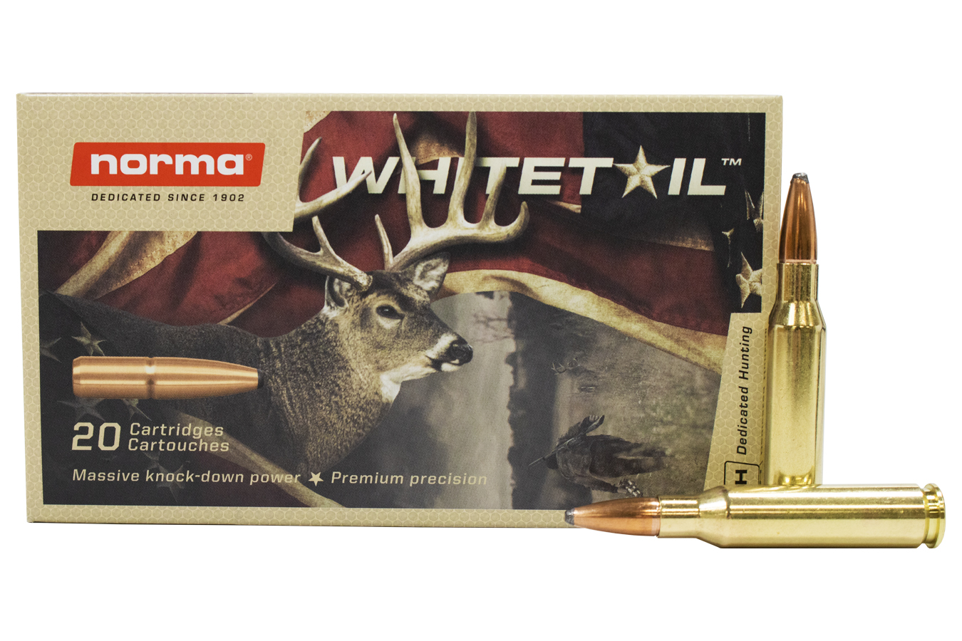 NORMA USA 7MM - 08 REM 150GR PREMIUM PRECISION WHITETAIL 20/BOX