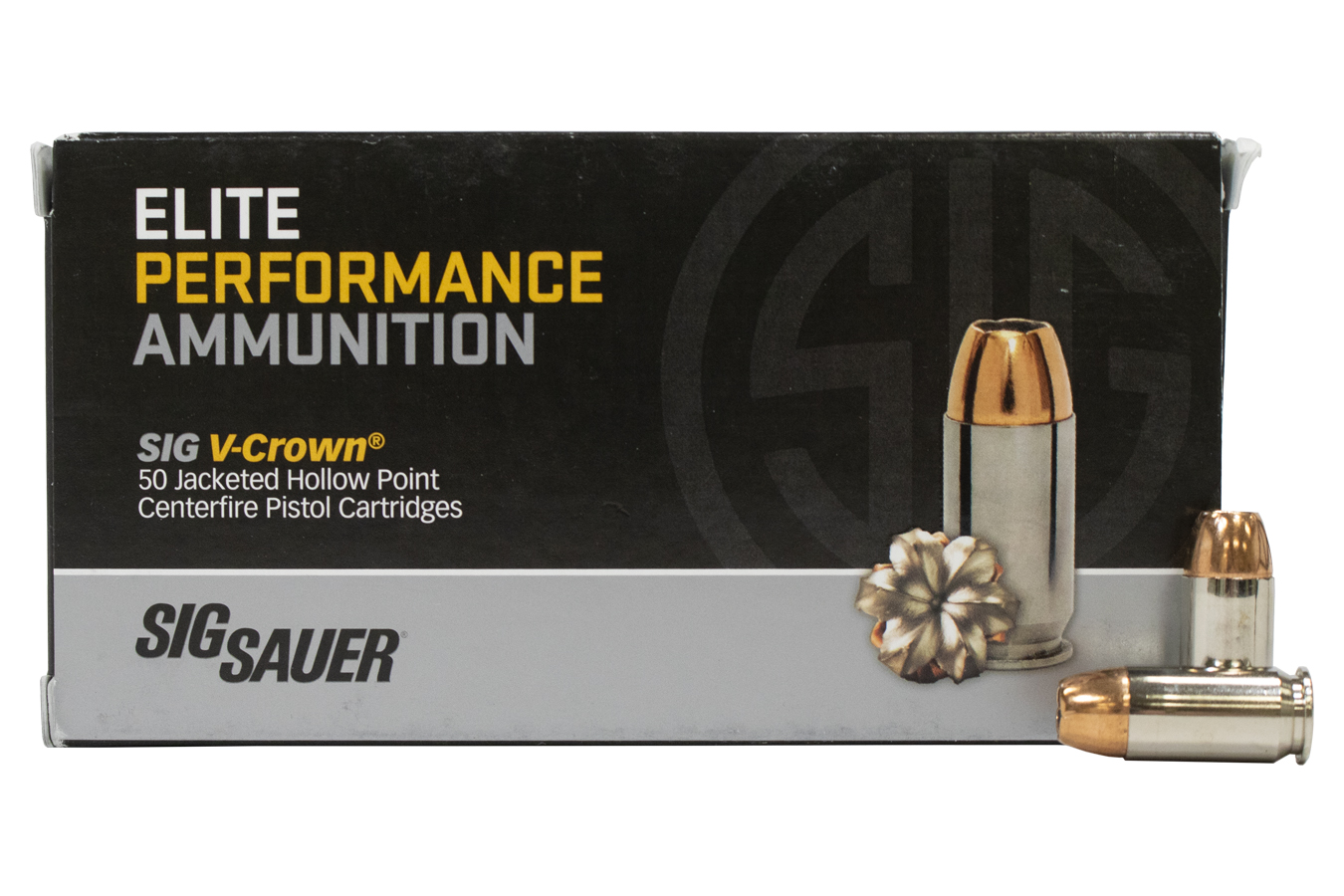 SIG SAUER 45 ACP 185GR V-CROWN JHP ELITE PERFORMANCE 50/BOX