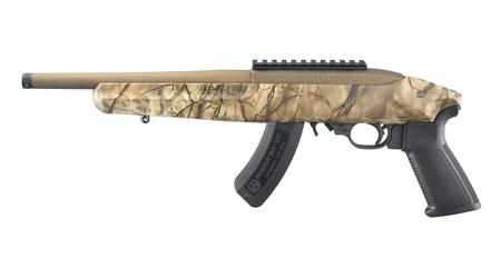 RUGER 22 Charger 22LR Rimfire Pistol with GoWild I-M Brush Camo Finish