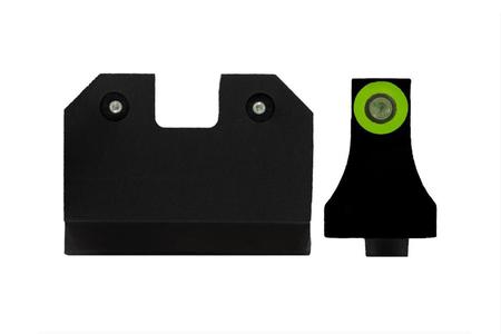 XS SIGHT SYSTEMS R3D Suppressor Height Night Sights (Green) for Glock 17/19/26/27