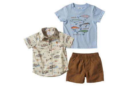 INFANT 3 PIECE SHIRT TEE SHORT SET