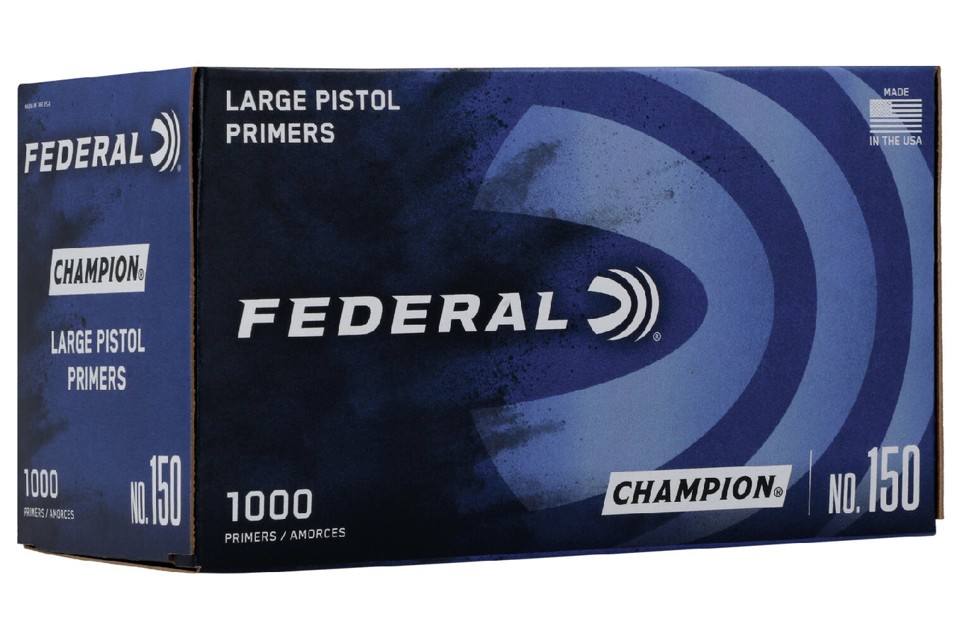 FEDERAL AMMUNITION LARGE PISTOL PRIMERS (CHAMPION) 1000/BOX