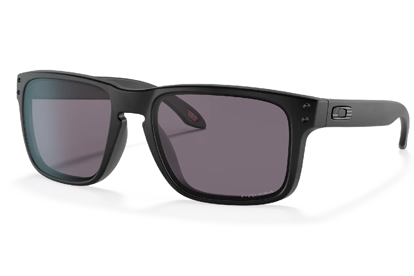 OAKLEY HOLBROOK MATTE BLACK/PRIZM GREY W/BLACK FLAG O