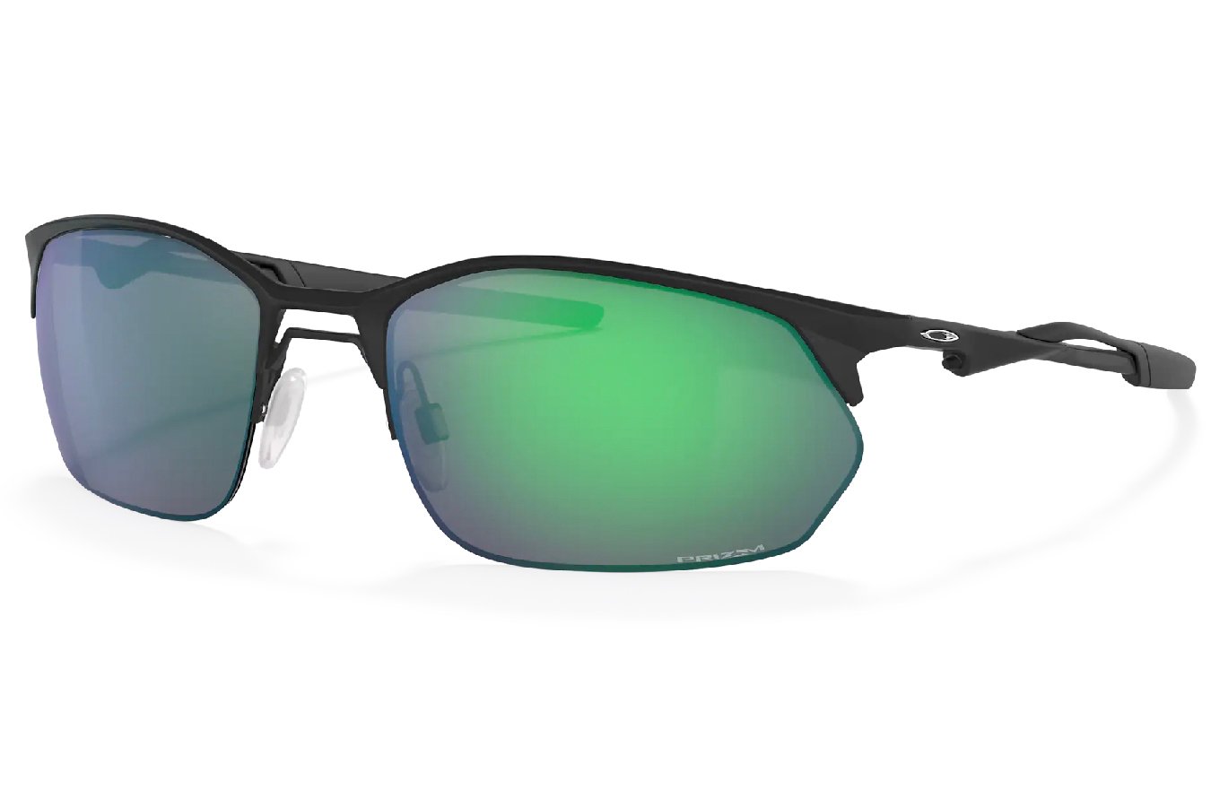 Oakley Wire Tap 2.0 with Satin Light Steel Frame and Prizm Jade Lenses
