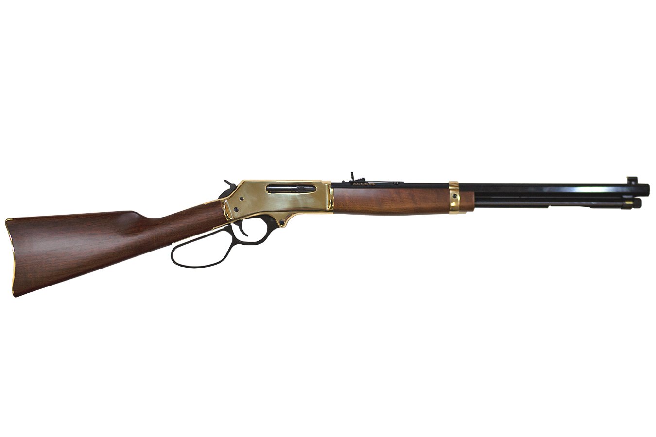 HENRY REPEATING ARMS .30-30 LEVER-ACTION RIFLE WITH BRASS RECEIVER AND LARGE LOOP