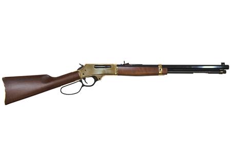 .30-30 LEVER-ACTION RIFLE WITH BRASS RECEIVER AND LARGE LOOP
