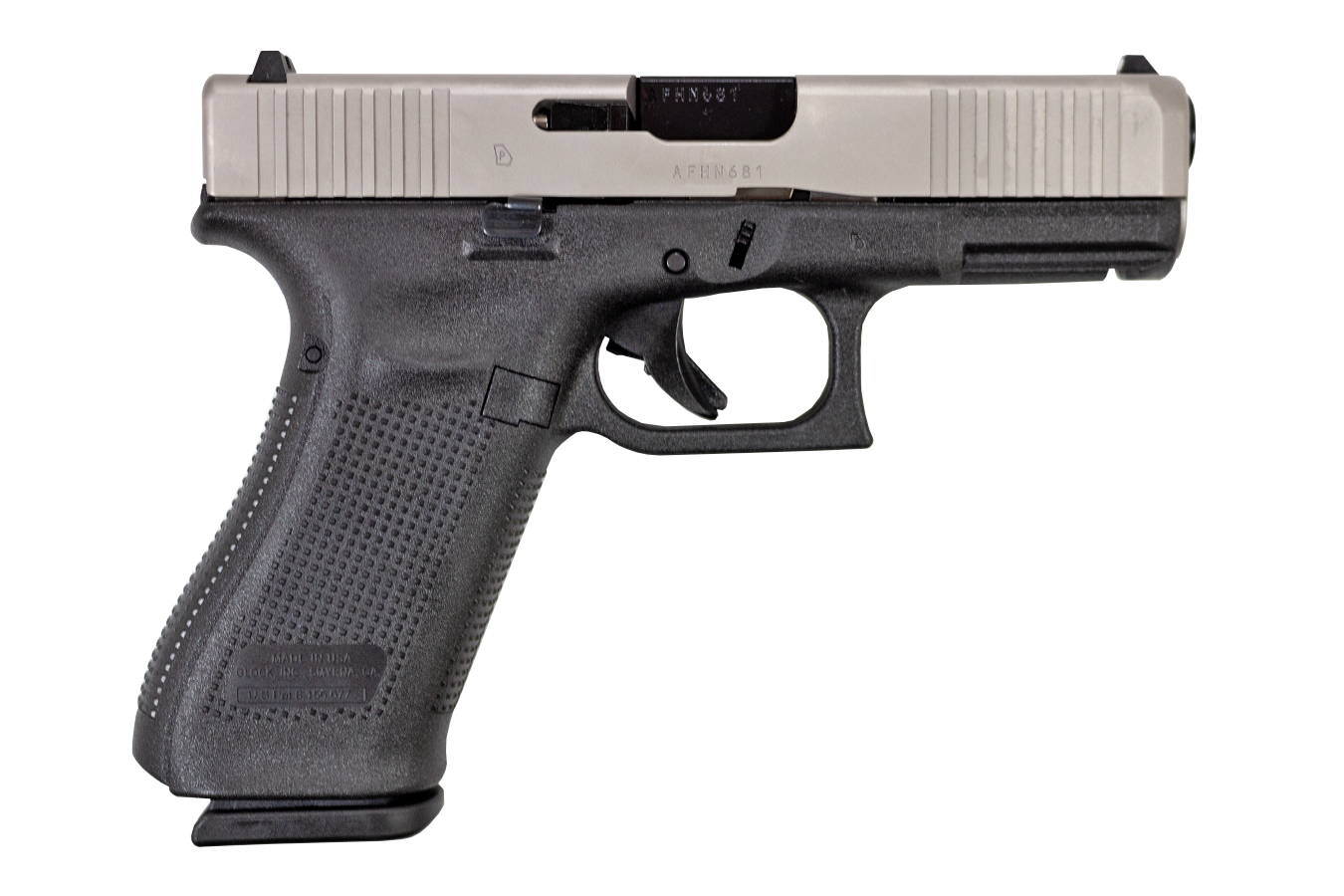 GLOCK 45 9MM CROSSOVER PISTOL WITH STAINLESS PVD SLIDE