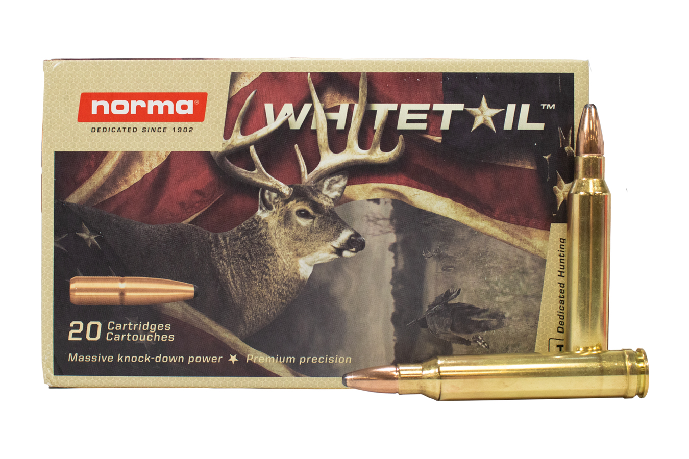 NORMA USA 300 WIN MAG 150GR JACKETED SOFT POINT WHITETAIL 20/BOX