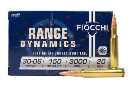 FIOCCHI 30-06 Springfield 150gr FMJ-BT Range Dynamics 20/Box