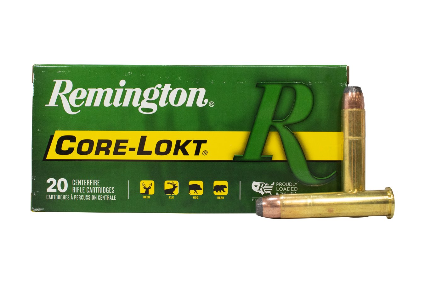 REMINGTON 45-70 GOVERNMENT 405GR SOFT POINT CORE-LOKT 20/BOX