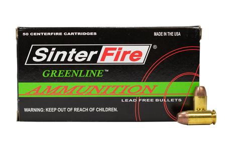 SINTER FIRE AMMUNITION 45 Auto 155 gr Flat Point Greenline Police Trade Ammo 50/Box