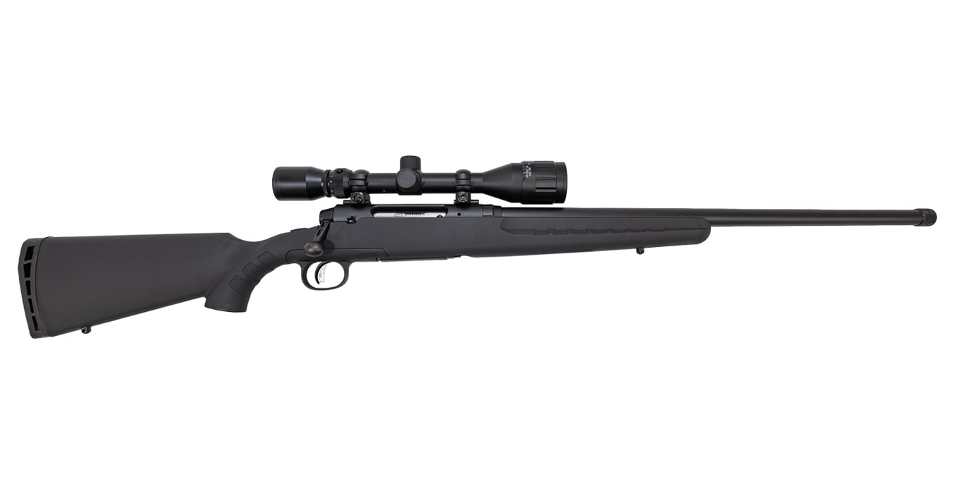 SAVAGE AXIS II XP 223 REM BOLT-ACTION RIFLE W/ 4-12X40MM SCOPE AND THREADED BARREL