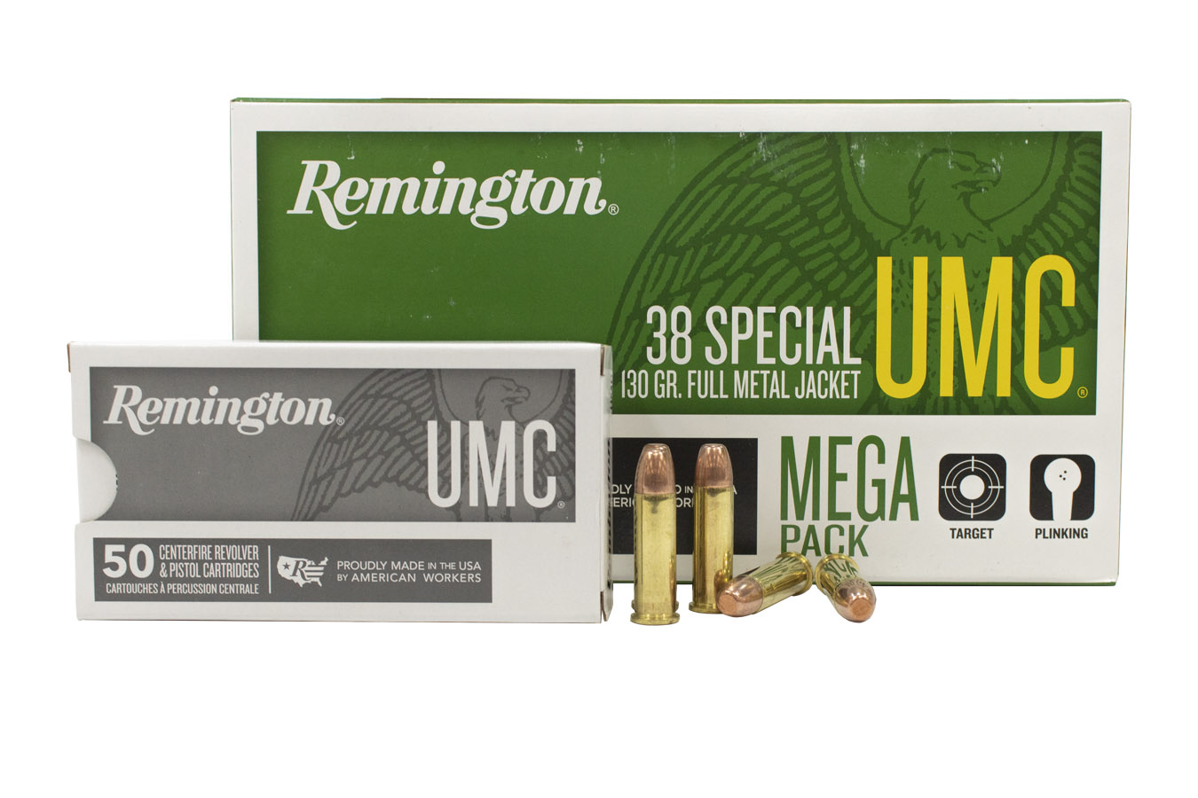 REMINGTON 38 SPECIAL 130 GR FMJ UMC 250/BOX