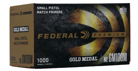FEDERAL AMMUNITION Small Pistol Match Primers (Gold Medal) 1000/Box
