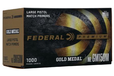FEDERAL AMMUNITION Large Pistol Match Primers (Gold Medal) 1000/Box
