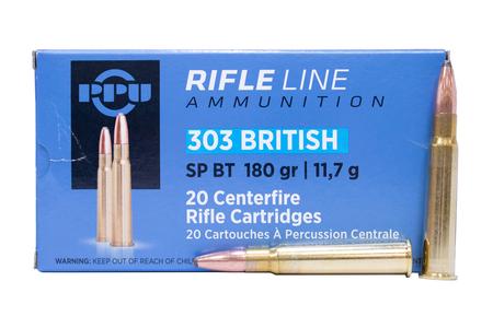 PPU 303 British 180 gr Soft Point (SP) 20/Box