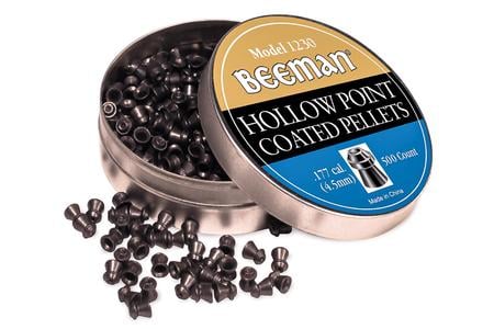 BEEMAN .177 Caliber Hollow Point Coated Pellets, 500ct