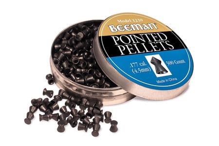 BEEMAN .177 Caliber Pointed Pellets, 500ct