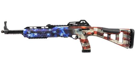 HI POINT 4595TS 45 ACP Tactical Carbine with Hydro Dipped Grand Union Flag Stock