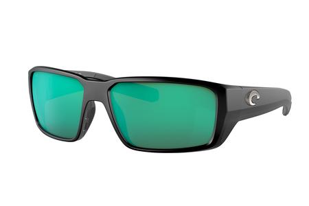 FANTAIL PRO WITH BLACK FRAME AND GREEN MIRROR LENSES