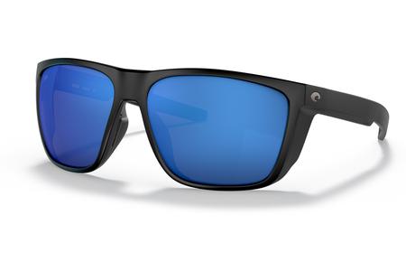 COSTA DEL MAR Ferg XL with Matte Black Frame and Blue Mirror Lenses