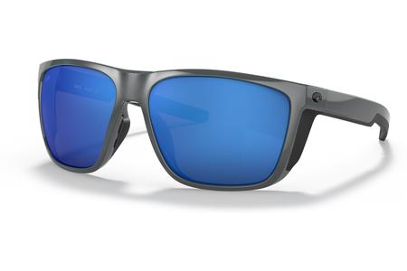 FERG XL WITH SHINY GRAY FRAME AND BLUE MIRROR LENSES