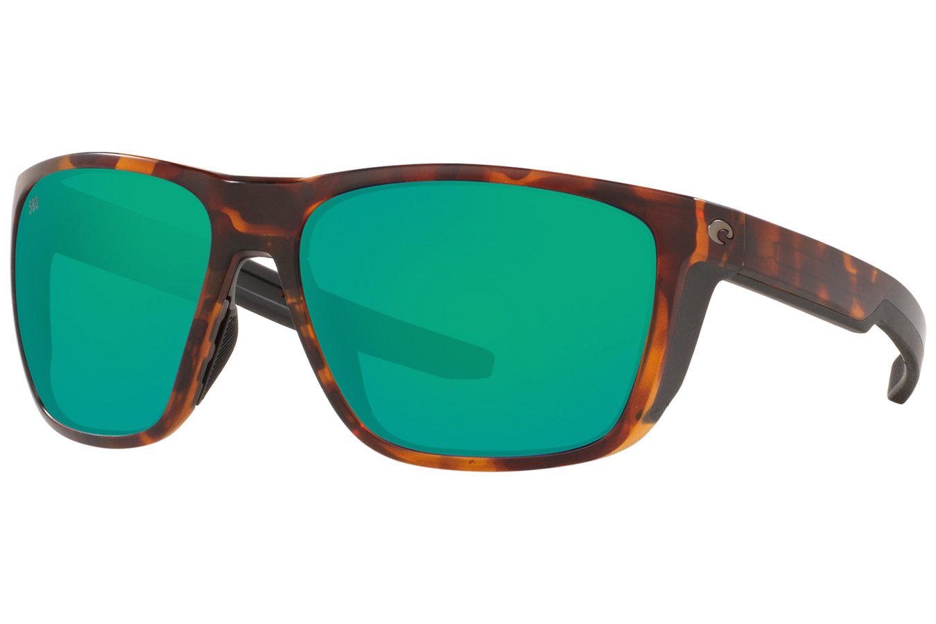 Costa Del Mar Ferg with Matte Tortoise Frame and Green Mirror Lenses