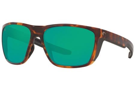 COSTA DEL MAR Ferg with Matte Tortoise Frame and Green Mirror Lenses