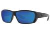 COSTA DEL MAR TUNA ALLEY WITH BLACKOUT FRAME AND BLUE MIRROR LENSES