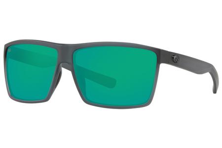 RINCON WITH MATTE SMOKE CRYSTAL FRAME AND GREEN MIRROR LENSES