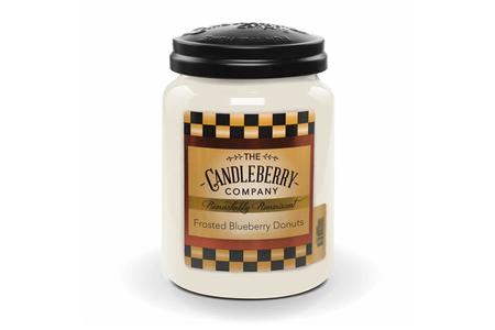 Candleberry Frosted Blueberry Donuts 26oz Jar Candle