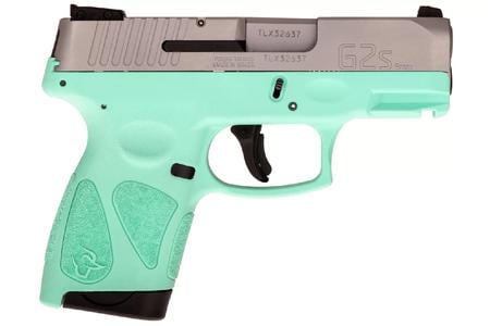 G2S 9MM SINGLE STACK PISTOL WITH CYAN FRAME AND STAINLESS SLIDE