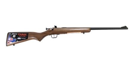 KEYSTONE SPORTING Crickett 22 WMR Youth Bolt-Action Rimfire Rifle with Walnut Stock