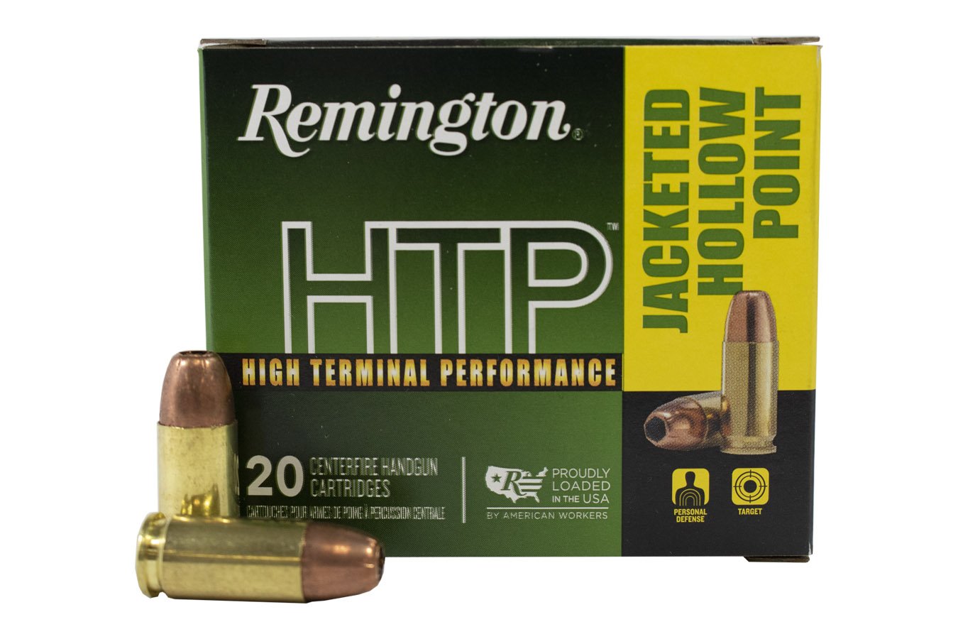 REMINGTON 9MM 115 GR JHP HIGH TERMINAL PERFORMANCE 20/BOX