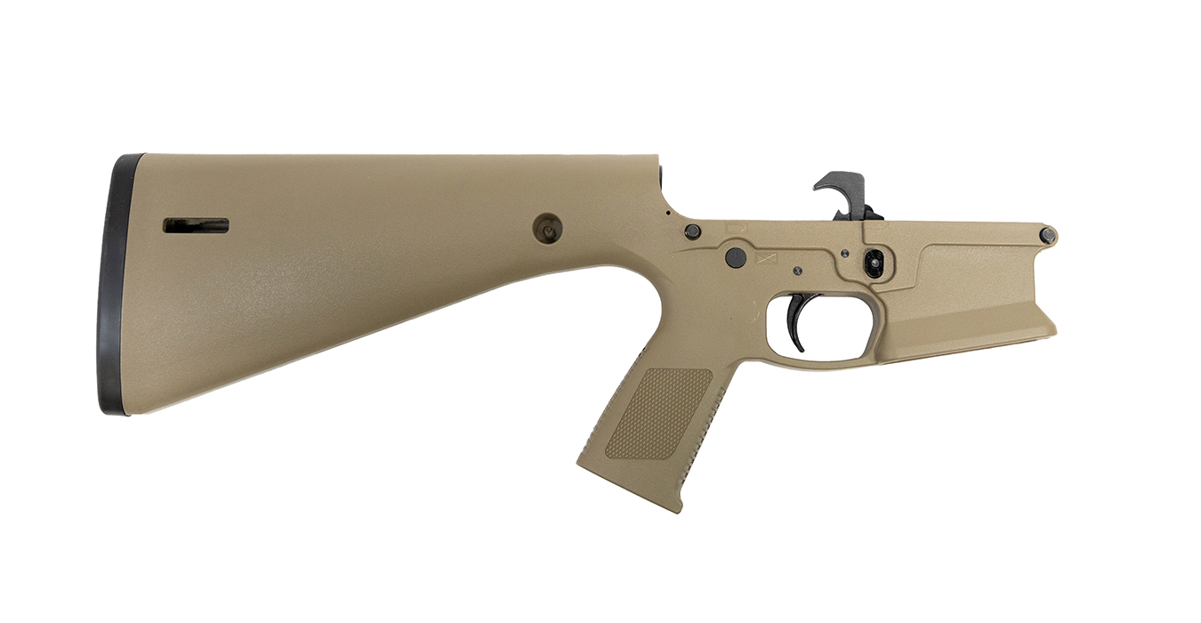 KE ARMS FDE KP-15 COMPLETE LOWER MIL-SPEC FCG POLYMER RECEIVER