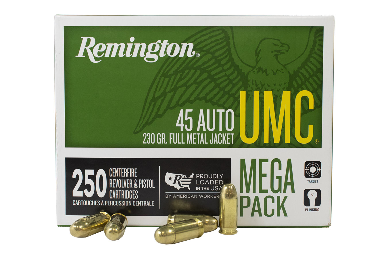 REMINGTON 45 AUTO 230 GR FMJ 250 ROUND VALUE PACK