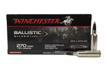 270 WSM 130 GR BALLISTIC SILVERTIP 20/BOX