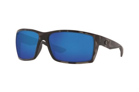 COSTA DEL MAR Ocearch Reefton with Matte Tiger Shark Frames and Blue Lightwave Glass Lenses