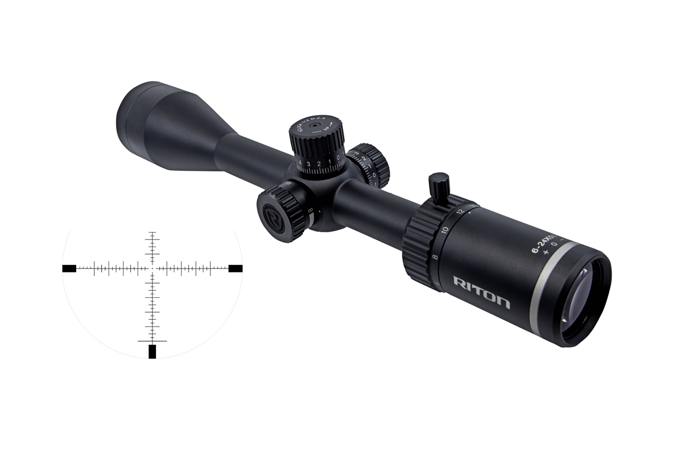 RITON OPTICS CONQUER 6-24X50MM RIFLESCOPE WITH R3 RETICLE