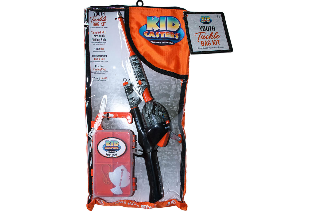 Discount Kid Casters Orange Camo Tackle Bag Kit with Telescopic No Tangle  Combo for Sale, Online Fishing Store