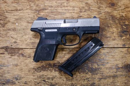 RUGER SR9C 9mm Police Trade-In Pistol with Stainless Slide