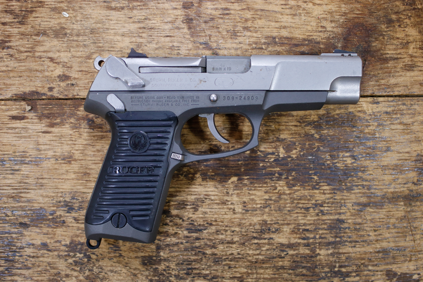 Ruger P89 9mm Police Trade-In Pistol (Magazine Not Included)