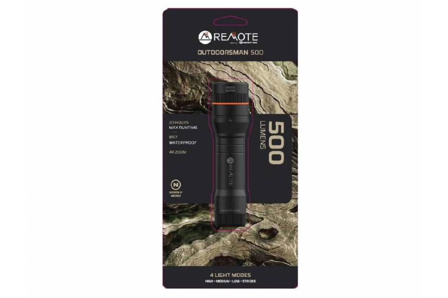 REMOTE OUTDOORSMAN 500 LUMEN FLASHLIGHT