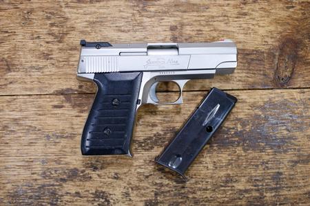 BRYCO Jennings Nine 9mm Police Trade-In Pistol Matte Silver