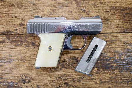 RAVEN ARMS MP-25 25 Auto Police Trade-In Pistol with White Grips
